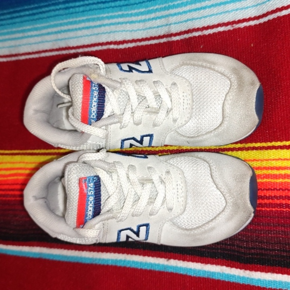 New Balance 574 Classic Kid's Shoes Nimbus Cloud/Energy Red US 8M UK 7.5 EU 25